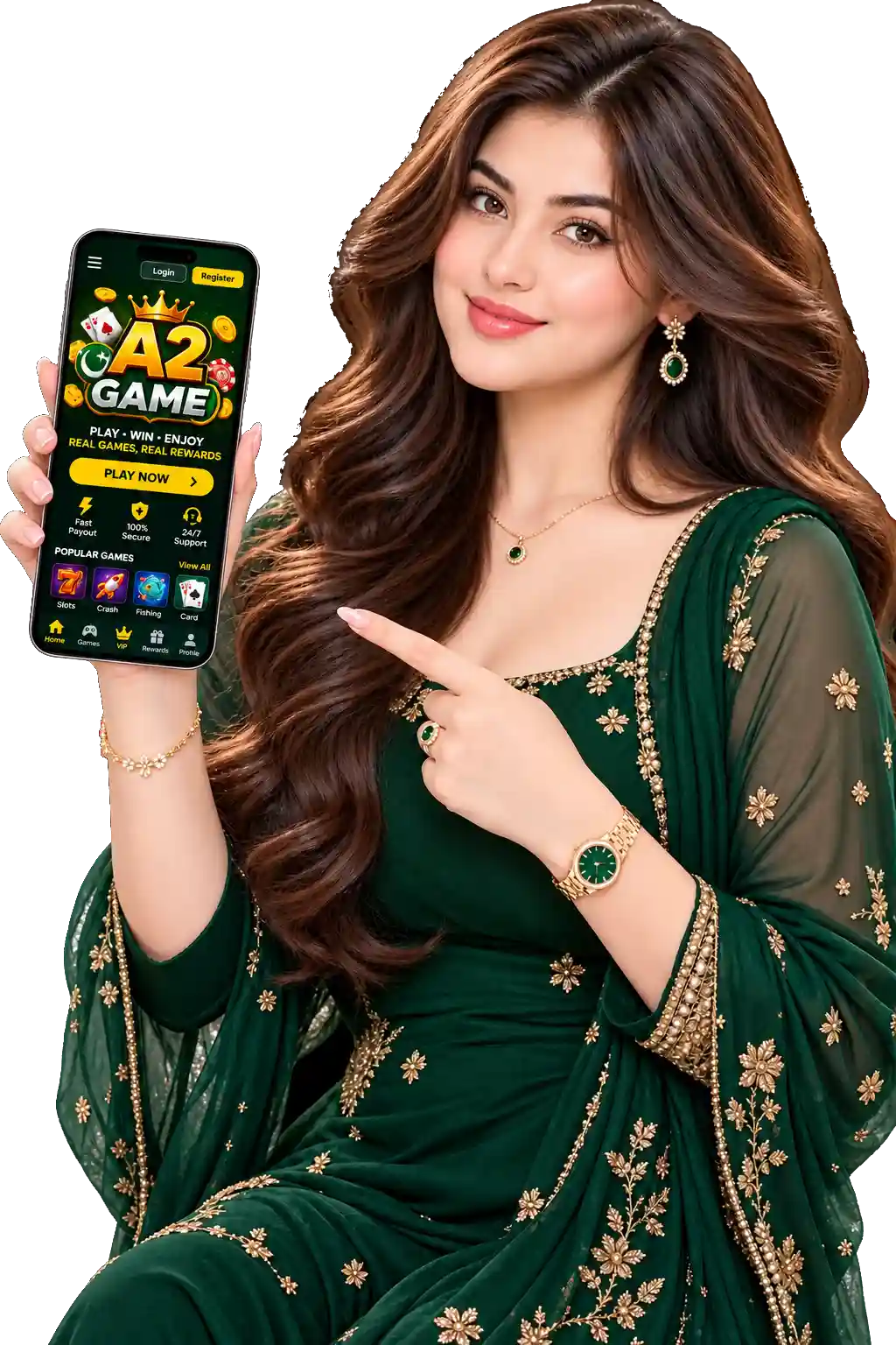 A2 Game app on a mobile phone